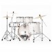 Pearl Export EXX 22'' Rock Drum Kit, Slipstream White - Rear