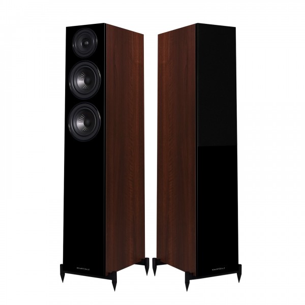 Wharfedale Diamond 12.3 Floorstanding Speaker (Pair), Pearl Walnut Front View