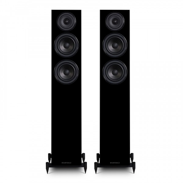 Wharfedale Diamond 12.3 Floorstanding Speaker (Pair), Pearl Walnut Front View 2