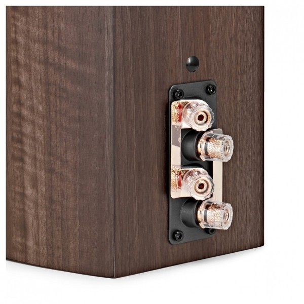Wharfedale Diamond 9.1 Bookshelf Speakers, Walnut - Rear View
