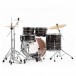 Pearl Export EXX 22'' Rock Drum Kit, Metallic Amethyst Twist - Rear Angle