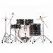 Pearl Export EXX 22'' Rock Drum Kit, Metallic Amethyst Twist - Rear