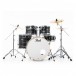 Pearl Export EXX 22'' Rock Drum Kit w/Free Stool, Graphite Silver
