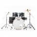 Pearl Export EXX 22'' Am. Fusion Drum Kit w/Free Stool, Graphite Slvr