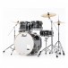 Pearl Export EXX 22'' Am. Fusion Drum Kit,Graphite Silver Twist - Front Angle 2