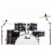 Pearl Export EXX 22'' Am. Fusion Drum Kit, Metallic Amethyst Twist - Rack Toms