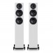 Wharfedale Diamond 12.3 Floorstanding Speaker (Pair), Light Oak Front View 2