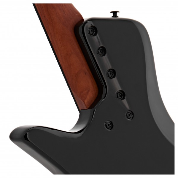 G4M 972 Fanned Fret Bass Guitar, Red Burl Burst
