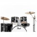 Pearl Roadshow 6pc Drum Kit w/Sabian Cymbals, Jet Black - Rack Toms