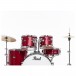 Pearl Roadshow 5pc Fusion Drum Kit w/Sabian Cymbals, Matte Red