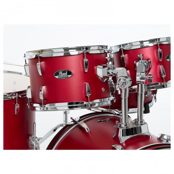 Pearl Roadshow 5pc Fusion Kit w/3 Sabian Cymbals, Matte Red
