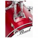 Pearl Roadshow 5pc Fusion Kit w/3 Sabian Cymbals, Matte Red