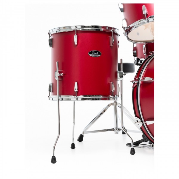 Pearl Roadshow 5pc Fusion Kit w/3 Sabian Cymbals, Matte Red
