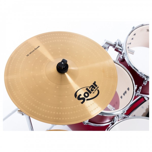 Pearl Roadshow 5pc Fusion Kit w/3 Sabian Cymbals, Matte Red