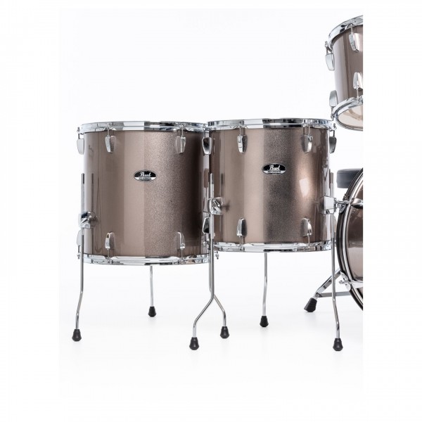 Pearl Roadshow 6pc Drum Kit w/Sabian Cymbals, Bronze Metallic - Floor Toms