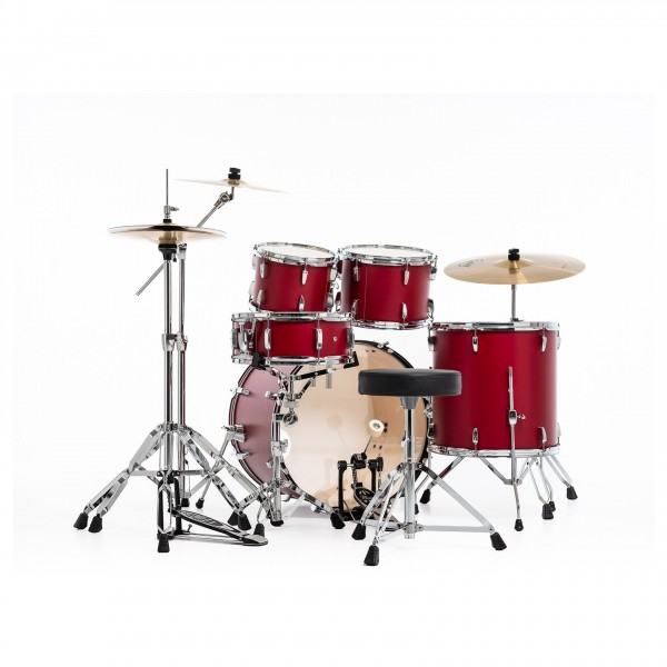 Pearl Roadshow 5pc USA Fusion Kit w/3 Sabian Cymbals, Matte Red