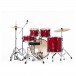 Pearl Roadshow 5pc USA Fusion Kit w/3 Sabian Cymbals, Matte Red