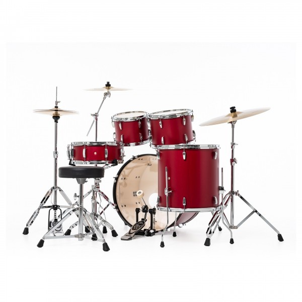 Pearl Roadshow 5pc USA Fusion Kit w/3 Sabian Cymbals, Matte Red