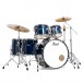 Pearl Roadshow 6pc Drum Kit w/Sabian Cymbals, Royal Blue Metallic