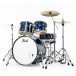 Pearl Roadshow 6pc Drum Kit w/Sabian Cymbals, Royal Blue Metallic - Front Angle