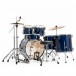 Pearl Roadshow 6pc Drum Kit w/Sabian Cymbals, Royal Blue Metallic - Rear Angle