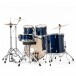 Pearl Roadshow 6pc Drum Kit w/Sabian Cymbals, Royal Blue Metallic - Rear 