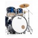 Pearl Roadshow 6pc Drum Kit w/Sabian Cymbals, Royal Blue Metallic - Bass Drum