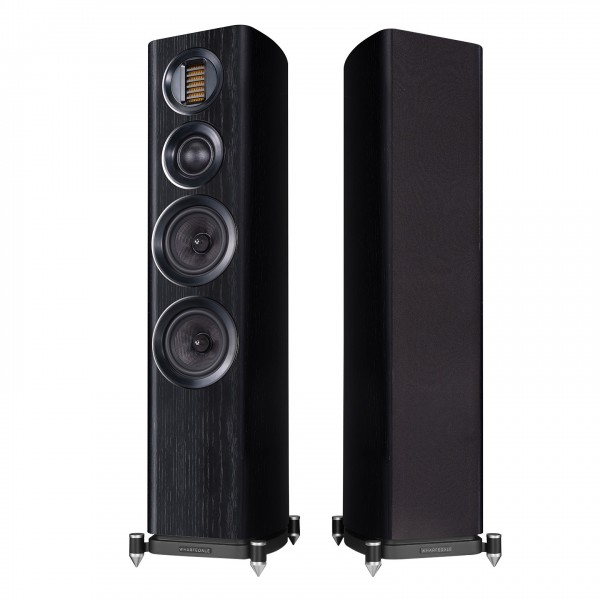 Wharfedale Evo 4.3 Floorstanding Speakers (Pair), Black Front View