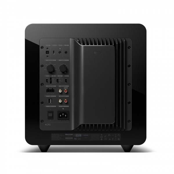 KEF KC92 Subwoofer, Black Back View