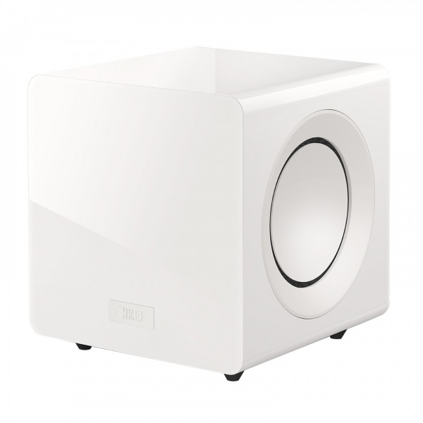 KEF KC92 Subwoofer, White Front View