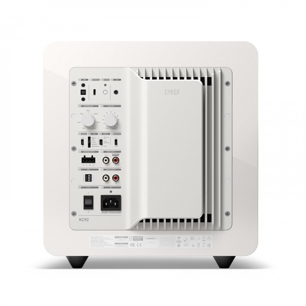 KEF KC92 Subwoofer, White Back View