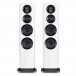 Wharfedale Evo 4.3 Floorstanding Speakers (Pair), White Front View 2