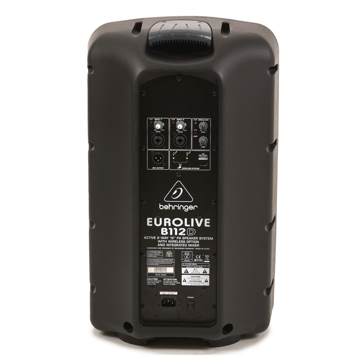 thumbnail image 2 of BEHRINGER EUROLIVE B112D Active 2-Way 12\" 1000W PA Speaker System With Wireless Option And Integrated Mixer I.267912324 2 of 10