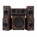 Wharfedale Diamond 9.1 HCP 5.1 Speaker Package, Walnut Front View