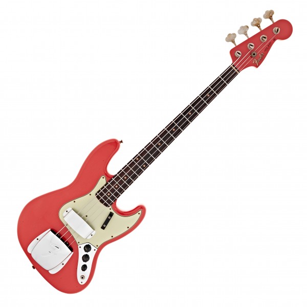 Fender Custom Shop '63 Jazz Bass Journeyman, Aged Fiesta Red