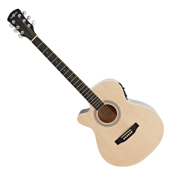 Single Cutaway Left Handed Electro Acoustic Guitar by Gear4music