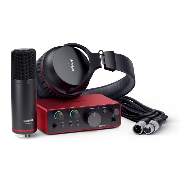 Focusrite Scarlett Solo Studio 4th Gen Recording Pack - Full Bundle