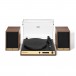 Crosley C72 Bluetooth Turntable with Speakers, Walnut - Front