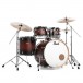 Pearl Decade Maple Pro Drum Kit w/Sabian XSRs, Satin Brown Burst