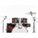 Pearl Decade Maple Pro Drum Kit w/Sabian XSRs, Satin Brown Burst - Rack Toms