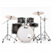 Pearl Decade Maple Pro Drum Kit w/Sabian XSRs, Satin Black Burst - Front