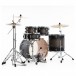 Pearl Decade Maple Pro Drum Kit w/Sabian XSRs, Satin Black Burst - Rear Angle