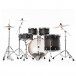 Pearl Decade Maple Pro Drum Kit w/Sabian XSRs, Satin Black Burst - Rear
