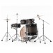 Pearl Decade Maple Pro Drum Kit w/Sabian XSRs, Satin Black Burst - Rear Angle 2