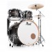 Pearl Decade Maple Pro Drum Kit w/Sabian XSRs, Satin Black Burst - Bass Drum