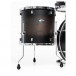 Pearl Decade Maple Pro Drum Kit w/Sabian XSRs, Satin Black Burst - Floor Tom