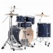 Pearl Decade Maple Pro Drum Kit w/Sabian XSRs, Ultramarine Velvet - Rear Angle