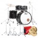 Pearl Decade Maple Pro Drum Kit w/Sabian XSRs, Slate Black