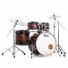 Pearl Decade Maple 22'' Am Fusion avec Hardware, Satin Brown Burst