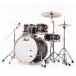 Pearl Decade Maple 22'' Am Fusion w/Hardware, Satin Brown Burst - Front Angle